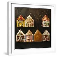 Home-Made Gingerbread in the Shape of Small Houses-null-Framed Photographic Print