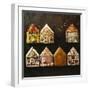 Home-Made Gingerbread in the Shape of Small Houses-null-Framed Photographic Print