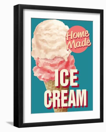 Home Made Ice Cream-Retroplanet-Framed Giclee Print