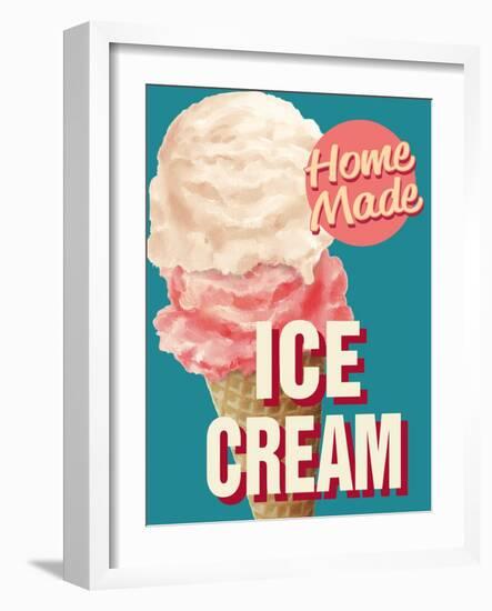 Home Made Ice Cream-Retroplanet-Framed Giclee Print