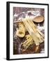 Home-Made Pasta with Wooden Spoon-null-Framed Photographic Print