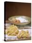 Home-made Ribbon Pasta and Ingredients-null-Stretched Canvas