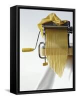 Home-Made Tagliatelle with Pasta Maker-Kai Stiepel-Framed Stretched Canvas