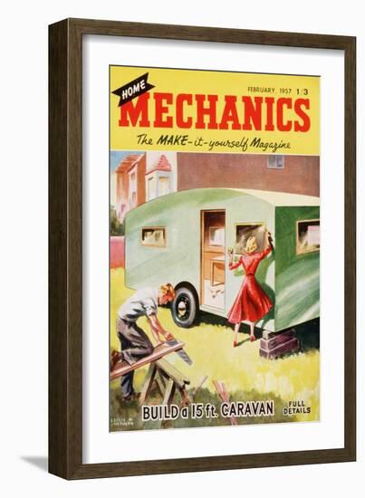 Home Mechanics, Holiday DIY Caravans Magazine, UK, 1950-null-Framed Giclee Print