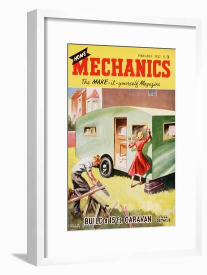 Home Mechanics, Holiday DIY Caravans Magazine, UK, 1950-null-Framed Giclee Print