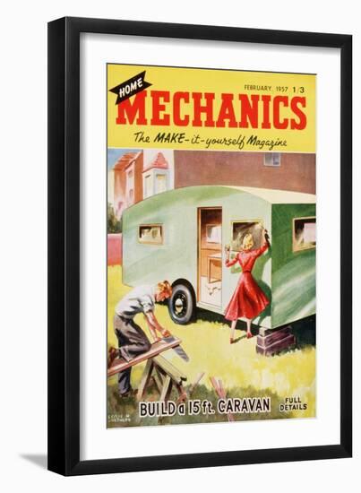 Home Mechanics, Holiday DIY Caravans Magazine, UK, 1950-null-Framed Giclee Print