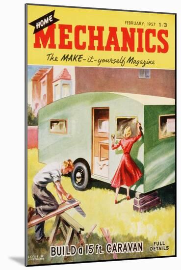 Home Mechanics, Holiday DIY Caravans Magazine, UK, 1950-null-Mounted Giclee Print