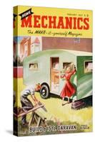 Home Mechanics, Holiday DIY Caravans Magazine, UK, 1950-null-Stretched Canvas