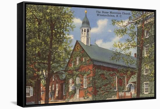 Home Moravian Church, Winston-Salem, North Carolina-null-Framed Stretched Canvas