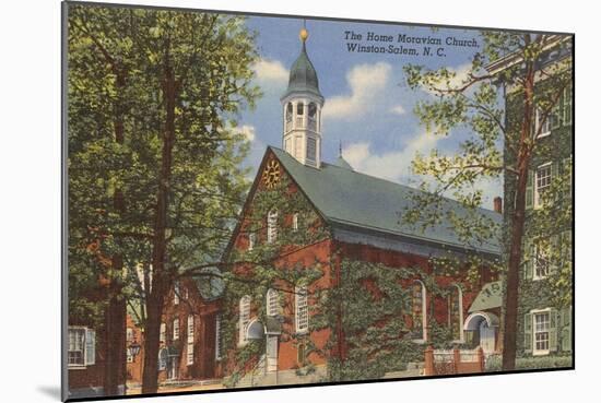 Home Moravian Church, Winston-Salem, North Carolina-null-Mounted Art Print