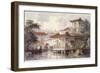 Home of a Chinese Merchant Near Canton-Thomas Allom-Framed Giclee Print