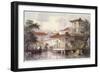 Home of a Chinese Merchant Near Canton-Thomas Allom-Framed Giclee Print