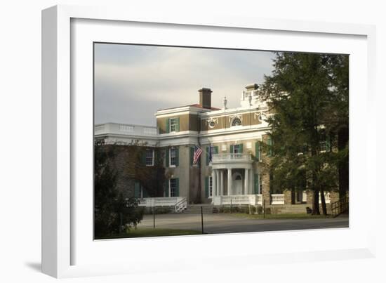 Home of Franklin and Eleanor Roosevelt in Hyde Park, NY-null-Framed Photographic Print