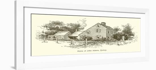 Home of John Adams, Quincy-null-Framed Giclee Print