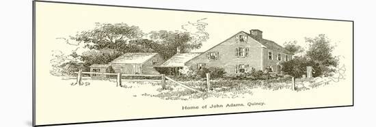 Home of John Adams, Quincy-null-Mounted Giclee Print