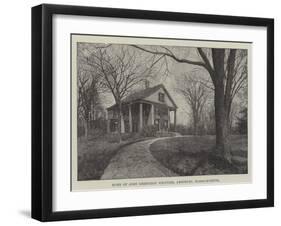 Home of John Greenleaf Whittier, Amesbury, Massachusetts-null-Framed Giclee Print
