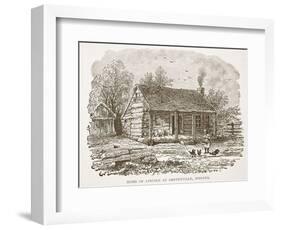 Home of Lincoln at Gentryville, Indiana, from a Book Pub. 1896-American School-Framed Giclee Print