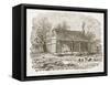 Home of Lincoln at Gentryville, Indiana, from a Book Pub. 1896-American School-Framed Stretched Canvas