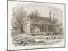 Home of Lincoln at Gentryville, Indiana, from a Book Pub. 1896-American School-Mounted Giclee Print