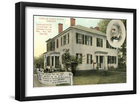 Home of Ralph Waldo Emerson, Concord-null-Framed Art Print