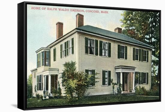 Home of Ralph Waldo Emerson, Concord-null-Framed Stretched Canvas