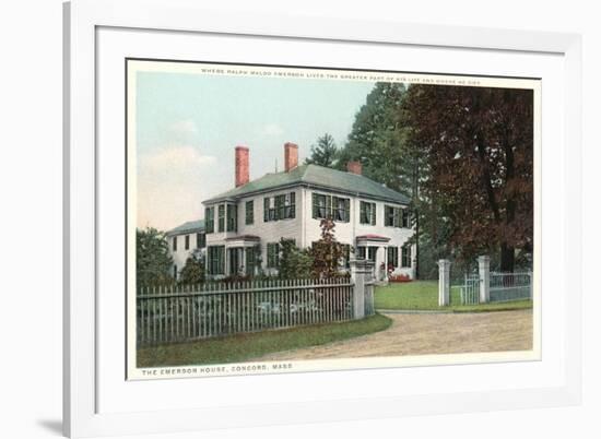 Home of Ralph Waldo Emerson, Concord-null-Framed Art Print