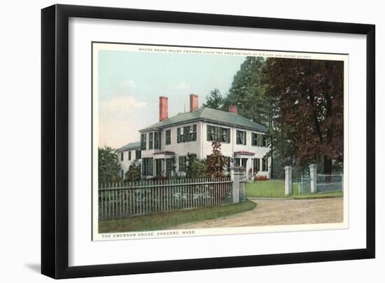 Home of Ralph Waldo Emerson, Concord-null-Framed Art Print