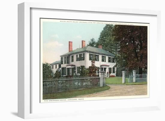 Home of Ralph Waldo Emerson, Concord-null-Framed Art Print