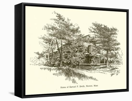 Home of Samuel F. Smith, Newton, Mass-null-Framed Stretched Canvas