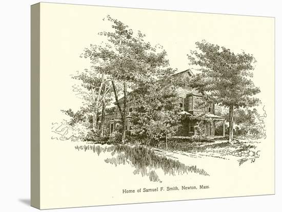 Home of Samuel F. Smith, Newton, Mass-null-Stretched Canvas