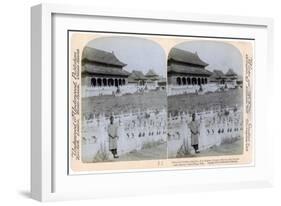 Home of the Empress Dowager, Peking, China, 1901-Underwood & Underwood-Framed Giclee Print