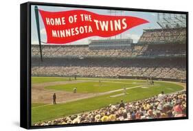 Home of the Minnesota Twins-null-Framed Stretched Canvas