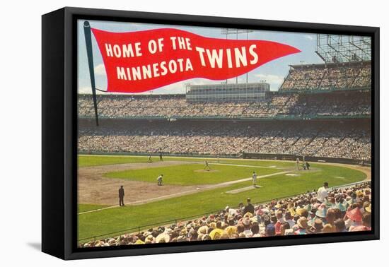 Home of the Minnesota Twins-null-Framed Stretched Canvas