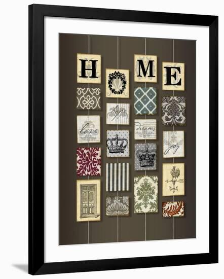 Home on strings-Art Licensing Studio-Framed Giclee Print