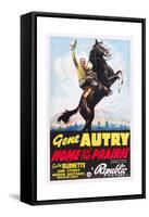 HOME ON THE PRAIRIE, Gene Autry, 1939.-null-Framed Stretched Canvas