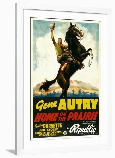 Home on the Prairie, Gene Autry, 1939-null-Framed Art Print