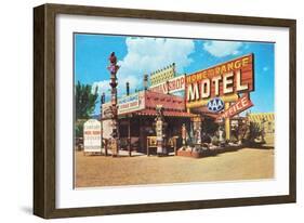 Home on the Range, Vintage Motel-null-Framed Art Print