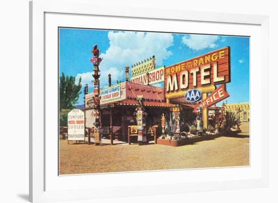 Home on the Range, Vintage Motel-null-Framed Art Print