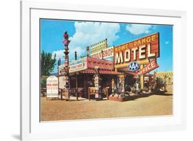 Home on the Range, Vintage Motel-null-Framed Art Print