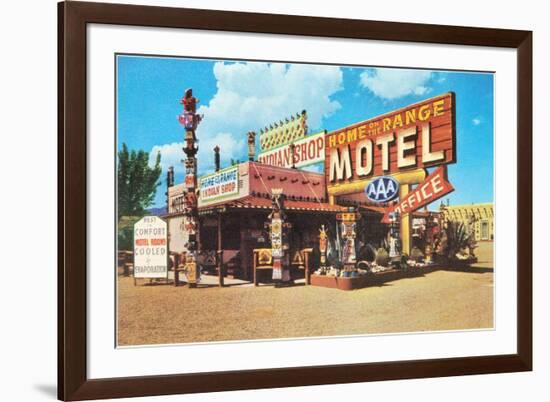 Home on the Range, Vintage Motel-null-Framed Art Print