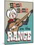 Home on the Range-Retroplanet-Mounted Giclee Print