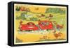 Home on the Trail, Trailer Humor-null-Framed Stretched Canvas