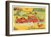 Home on the Trail, Trailer Humor-null-Framed Art Print