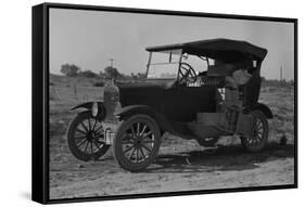 Home on Wheels for Migrants-Dorothea Lange-Framed Stretched Canvas