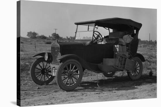 Home on Wheels for Migrants-Dorothea Lange-Stretched Canvas