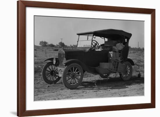 Home on Wheels for Migrants-Dorothea Lange-Framed Premium Giclee Print