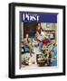 "Home Recital" Saturday Evening Post Cover, March 3, 1951-John Falter-Framed Giclee Print