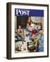 "Home Recital" Saturday Evening Post Cover, March 3, 1951-John Falter-Framed Giclee Print