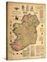 Home Rule Map of Ireland-Dan Sproul-Stretched Canvas