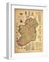 Home Rule Map of Ireland-Dan Sproul-Framed Art Print